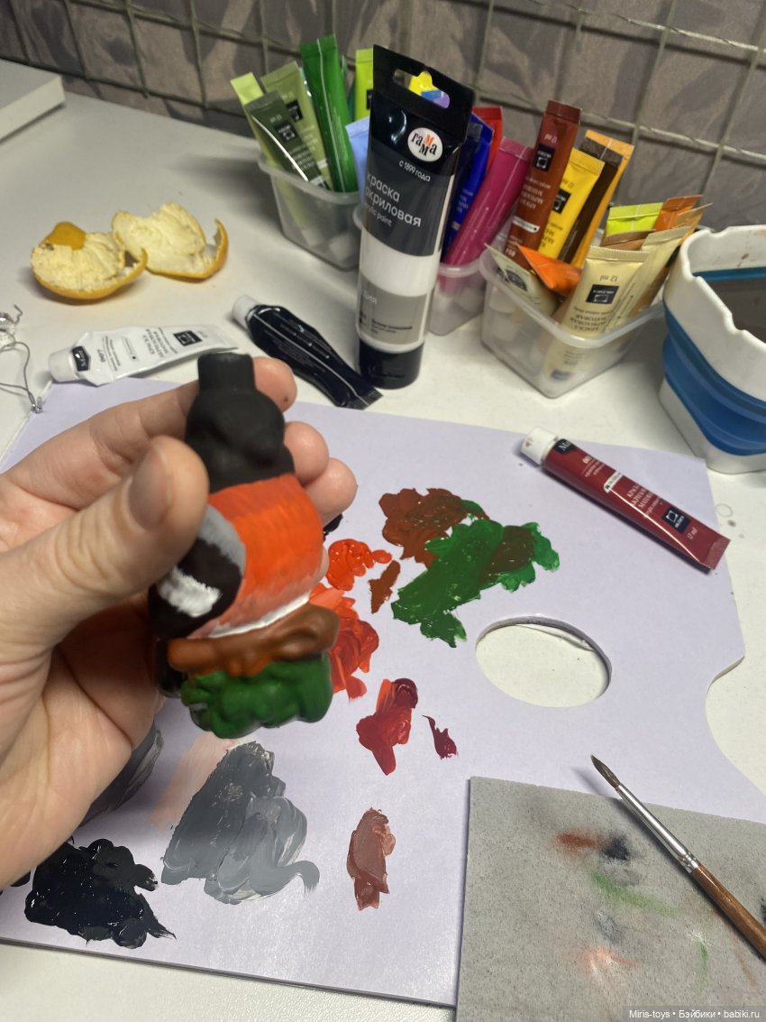 Роспись елочной игрушки + небольшой урок. Подготовка к новому году (фото 4)