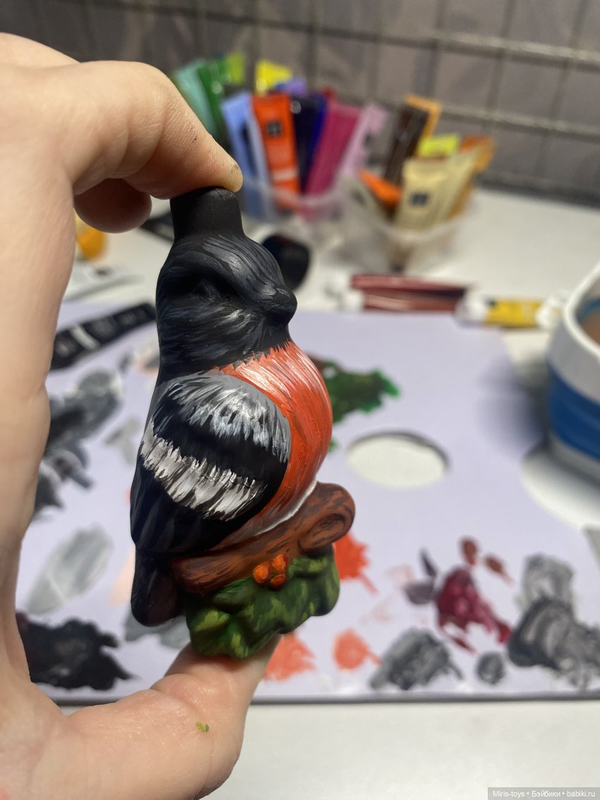 Роспись елочной игрушки + небольшой урок. Подготовка к новому году (фото 7)