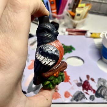 Роспись елочной игрушки + небольшой урок. Подготовка к новому году.