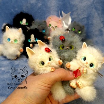 Много котят не бывает,а вот и букет из котов!