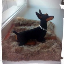 Доберман в процеесе,скоро будет готов