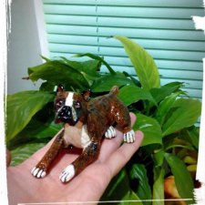 Боксер из гипса