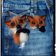 Мои брошки лисятки