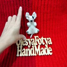 Брошь бультерьер