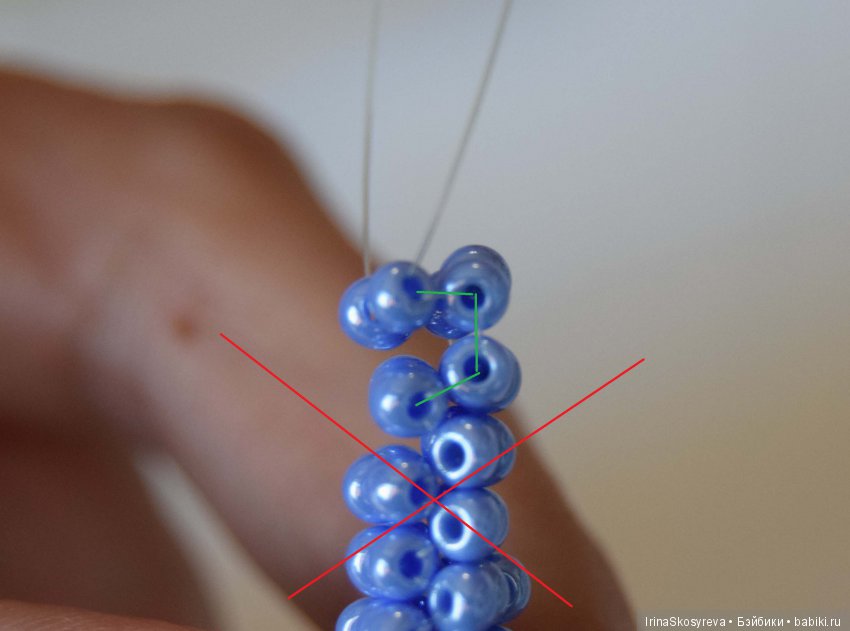 Следим чтобы соблюдалась гармошка