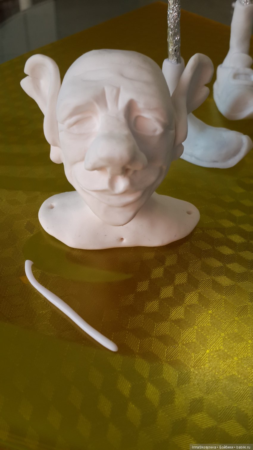 Первый опыт куколок из пластики "Фимо"