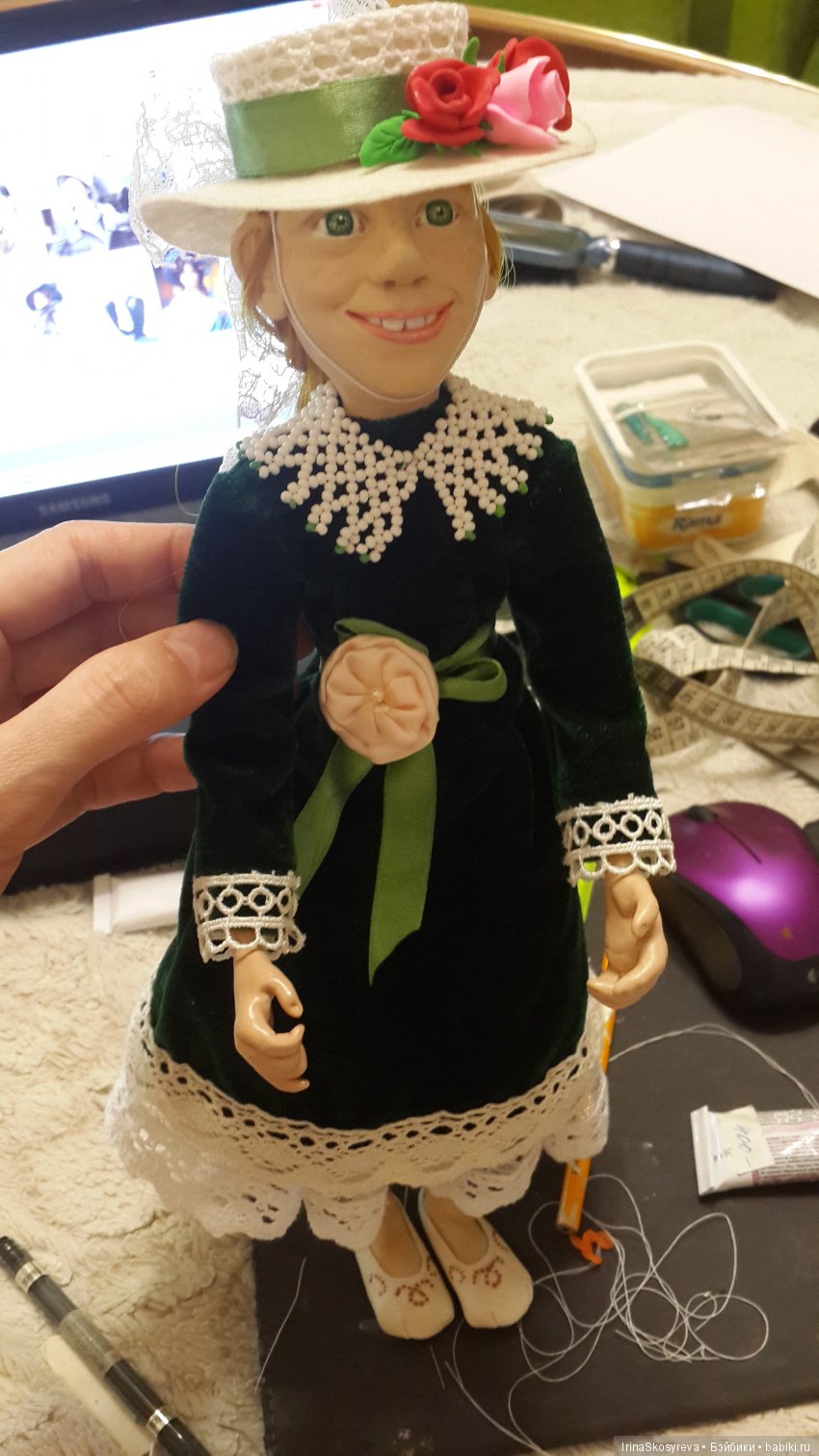 Первый опыт куколок из пластики "Фимо"