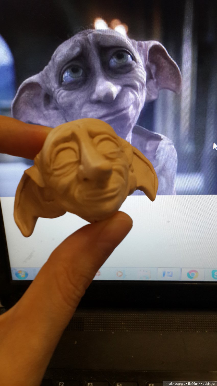 Первый опыт куколок из пластики "Фимо"