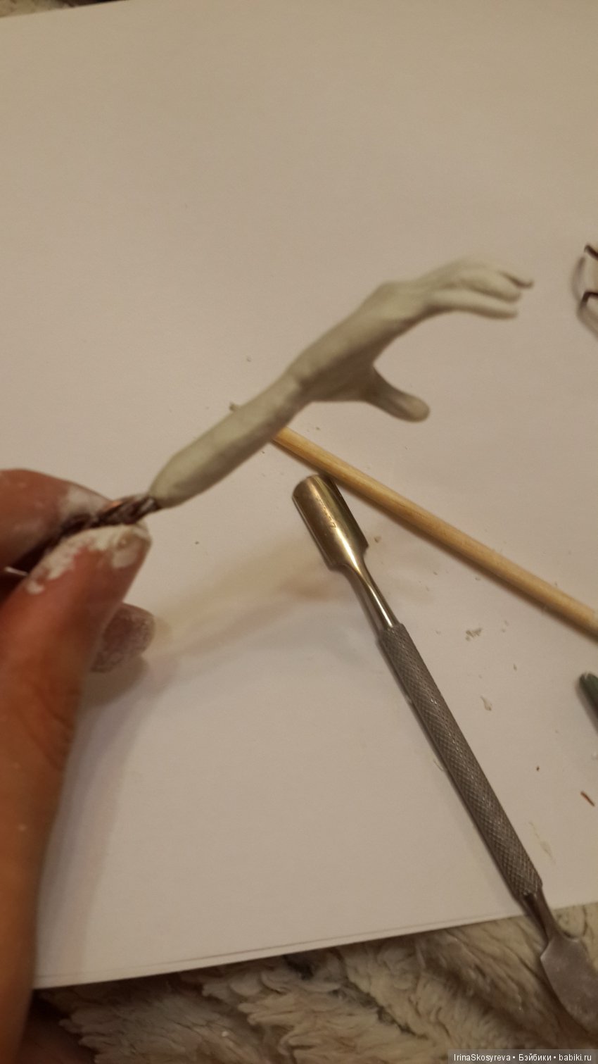 Первый опыт куколок из пластики "Фимо"