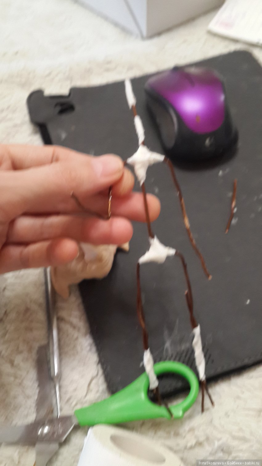 Первый опыт куколок из пластики "Фимо"