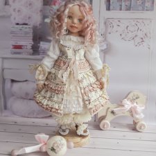 Даша. Текстильная интерьерная кукла