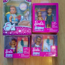 Тимми 12см, малыши-братишки, шатен, негрик  - ребенок Barbie skipper (барби скиппер)