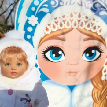 Зимние прогулки Эмили ⛄🩵 ( куклы от Габриэль Мюллер 23см винил)