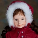 Николь Рождество, Nicole Christmas doll от Marianne Oldenburg, Ольденбург