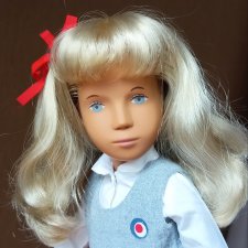 Sasha Morgenthaler Blonde in School Uniform Dress