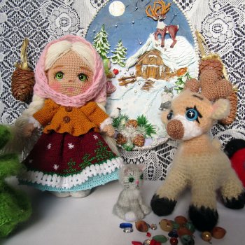 Сказка, связанная крючком часть 2. "Серебряное копытце"