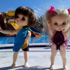 Каролинка и Марик. Отпуск. Горки. (ч.4)