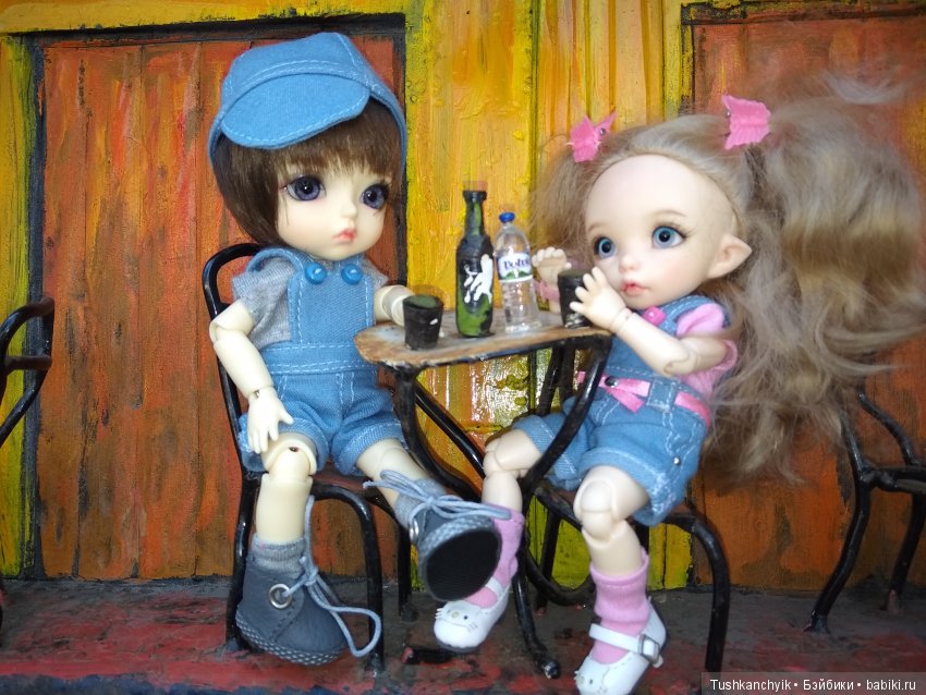 Каролинка и Марик. Настоящее кафе