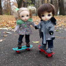 Каролинка и Марик. Ур-ра! Братик вернулся!!