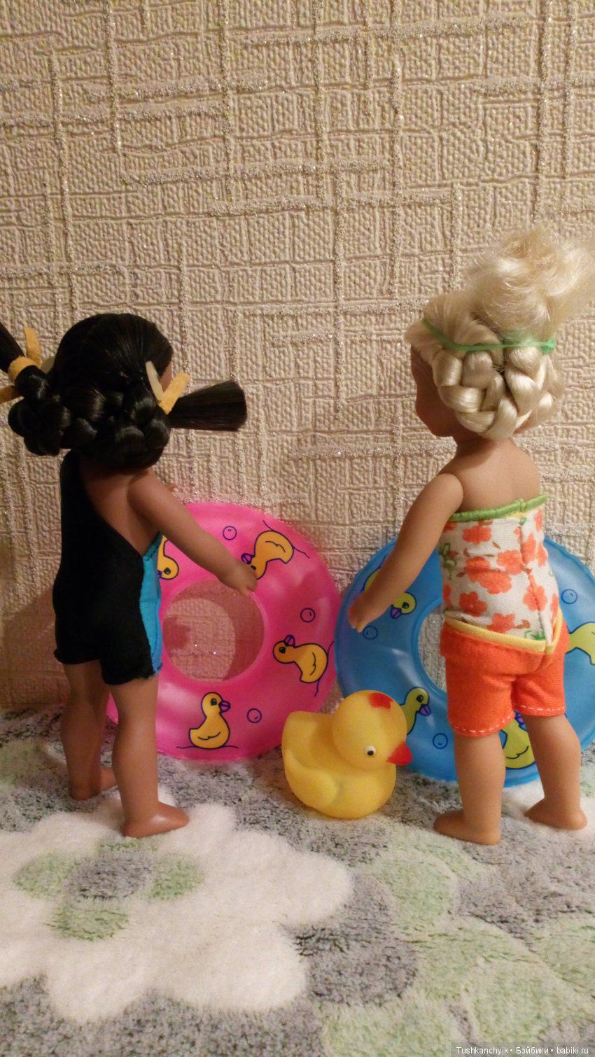 Лана и Кая. American girl mini. Бассейн (фото 6)