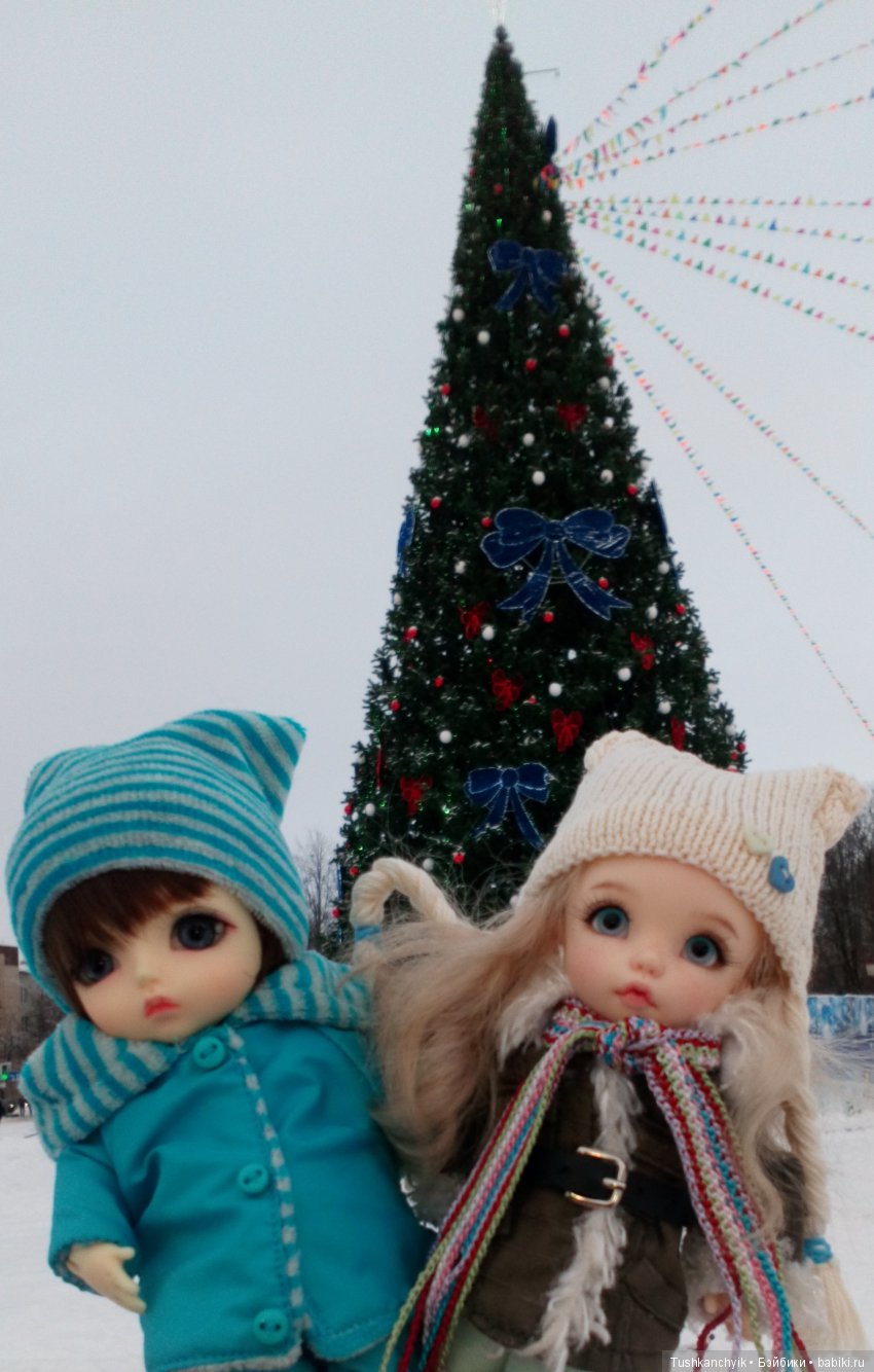 Каролинка и Марик. Зимняя прогулка | Бэйбики Каролинка и Марик. Зимняя прогулка