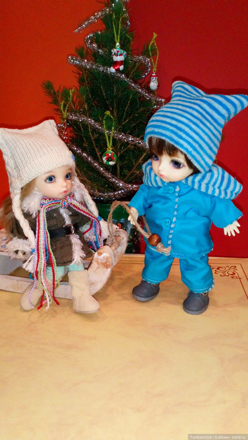 Каролинка и Марик. Зимняя прогулка | Бэйбики Каролинка и Марик. Зимняя прогулка (фото 2)