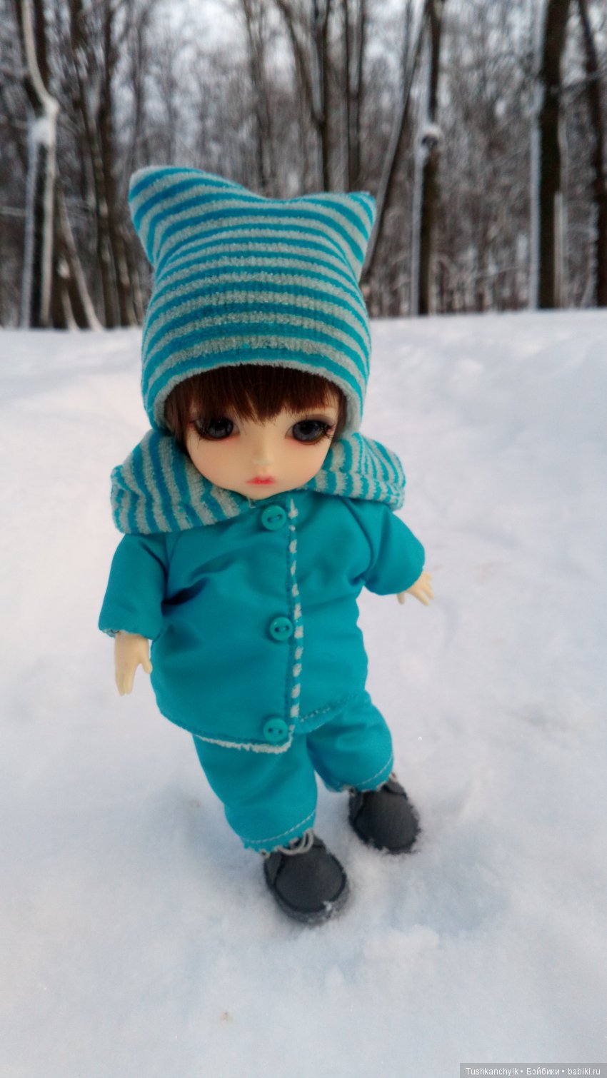 Каролинка и Марик. Зимняя прогулка | Бэйбики Каролинка и Марик. Зимняя прогулка