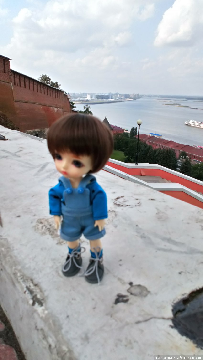 Каролинка и Марик. Малыши в НиНо. Ч. 6. Смотровая площадка Чкаловской лестницы (фото 9)