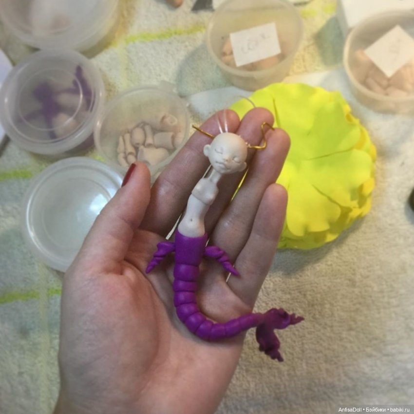 Моё закулисье — Авторские шарнирные куклы своими руками: лепка (фото 5)