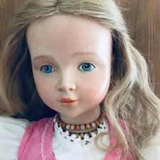 Деревянная  кукла Dolfi.  Немного принарядились