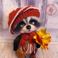 Валяный енот Игнат. Мастер-класс по валянию енота