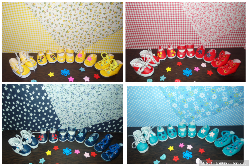 Кукольная обувь. Любые модели в любом цвете.