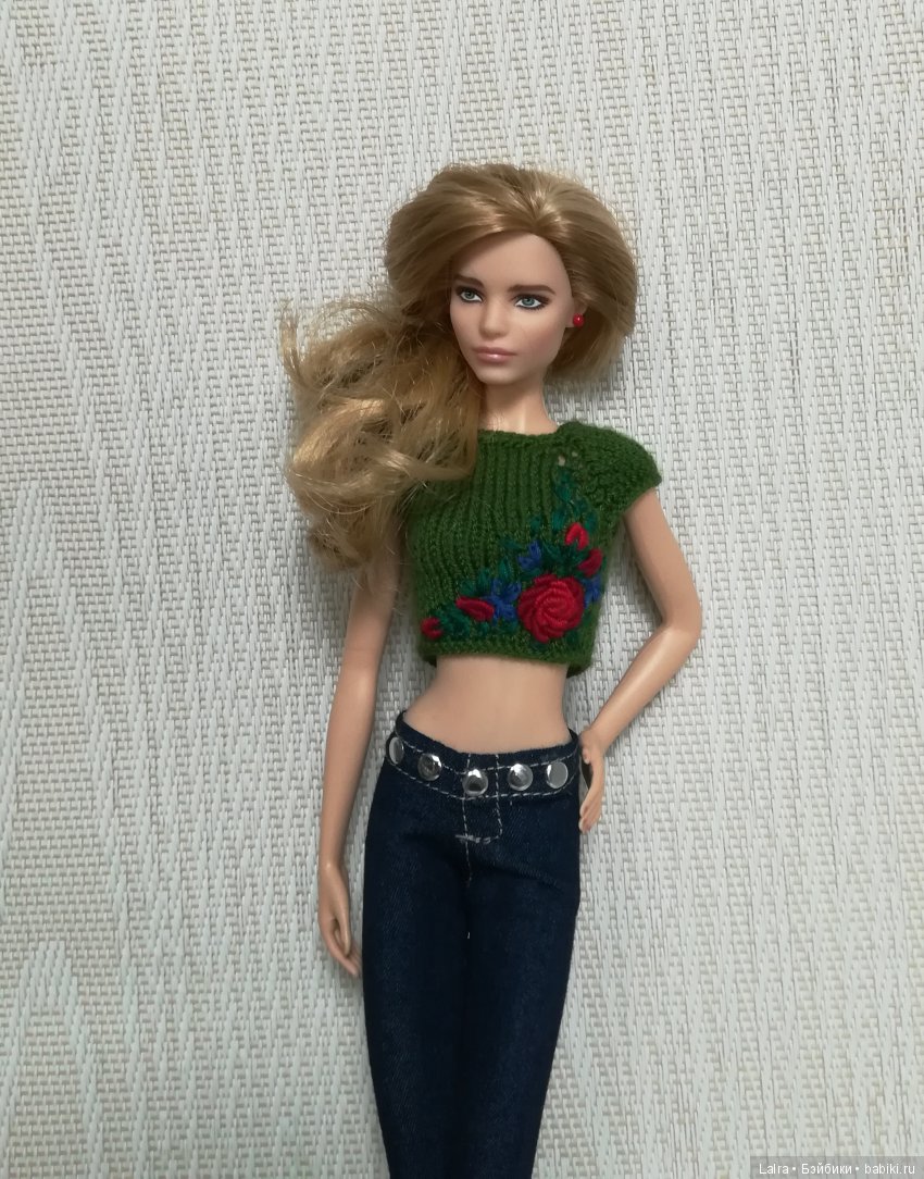 2 шт., футболка и джинсы для куклы Барби