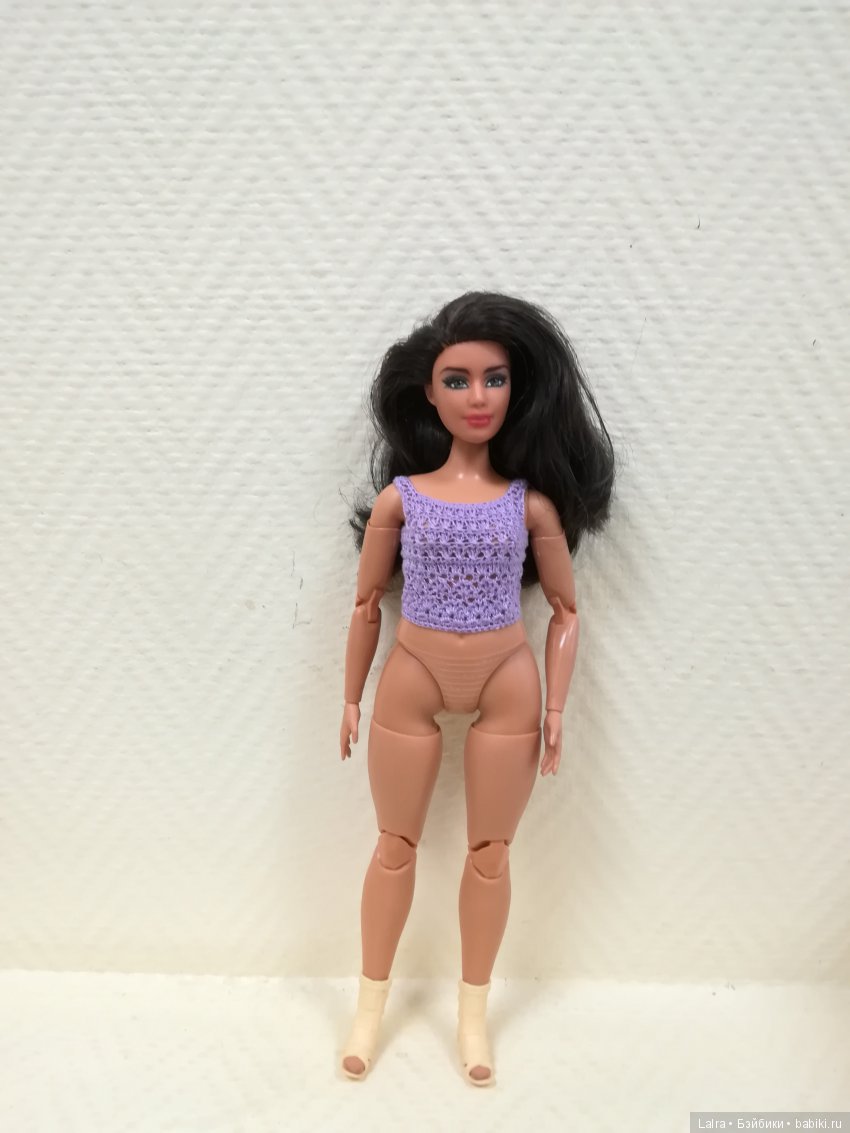 Рабочие моменты, нужен коллективный разум. Топы для Барби (фото 2)