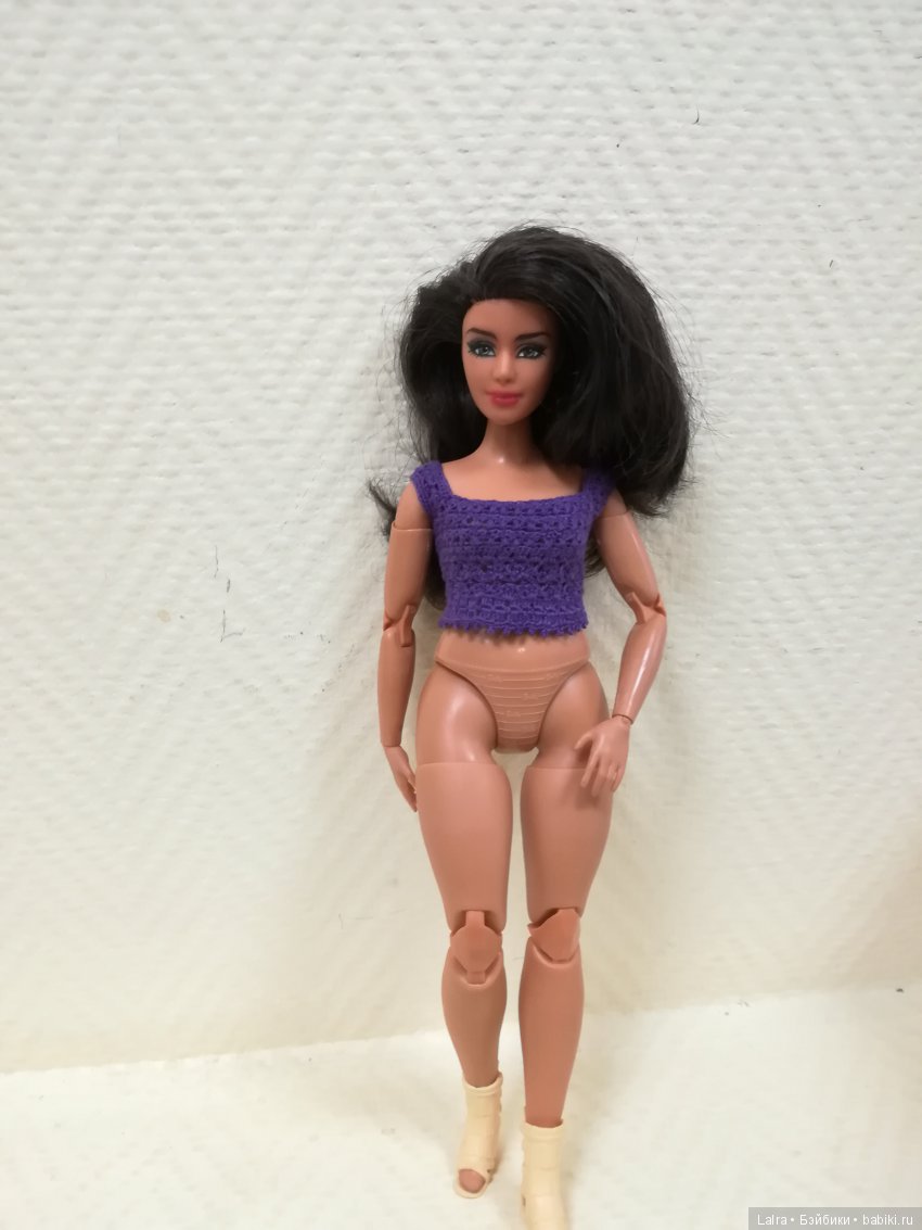 Рабочие моменты, нужен коллективный разум. Топы для Барби (фото 3)