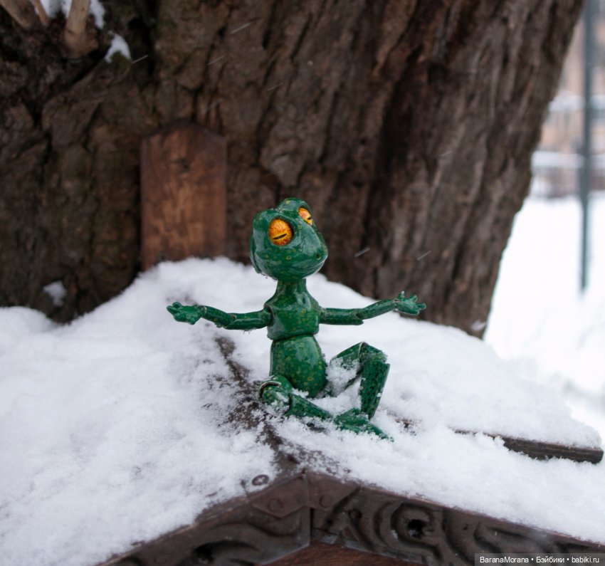 О зиме и лягушках — Авторские шарнирные куклы своими руками: лепка (фото 3)