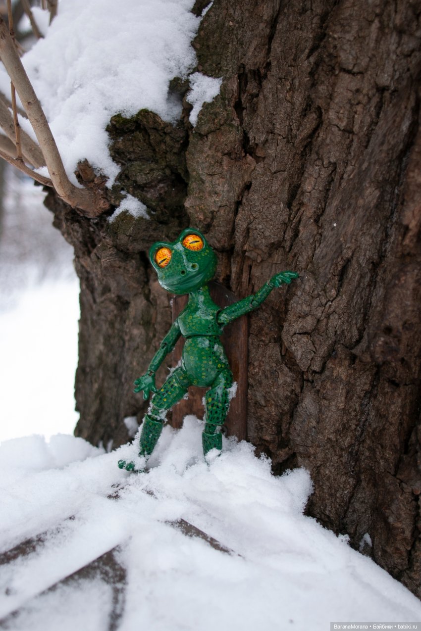 О зиме и лягушках — Авторские шарнирные куклы своими руками: лепка (фото 2)