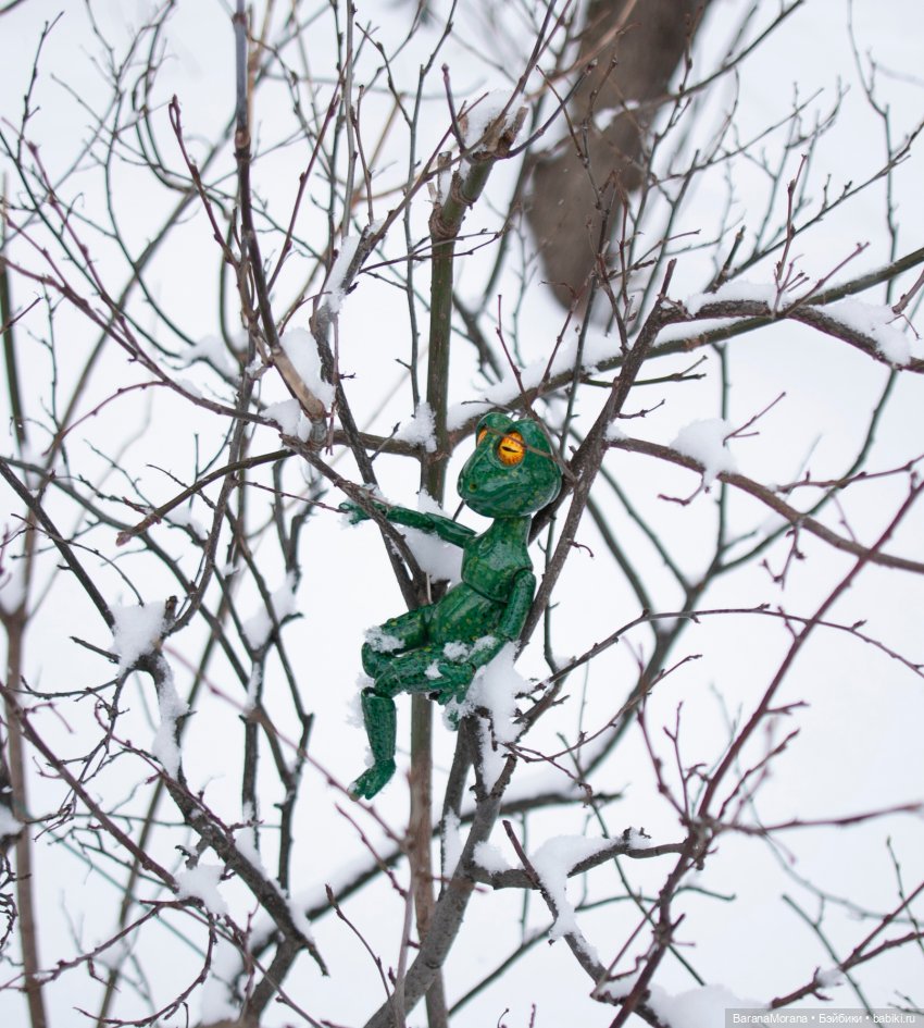 О зиме и лягушках — Авторские шарнирные куклы своими руками: лепка (фото 8)