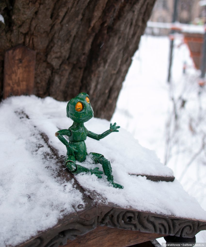 О зиме и лягушках — Авторские шарнирные куклы своими руками: лепка (фото 5)