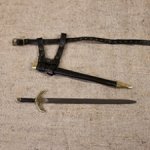 Миниатюра меч для неигровой куклы 1/6-1/4