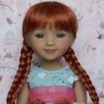 Новые парички для кукол от Monique. Размер 8-9. Модель 64,65.