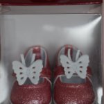 Розовые туфли с бабочками от Gotz/Готц. Для кукол 45-50 см.