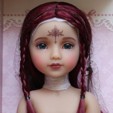 Медея с росписью на лице Руби Ред, Medea Ruby Red, полный комплект