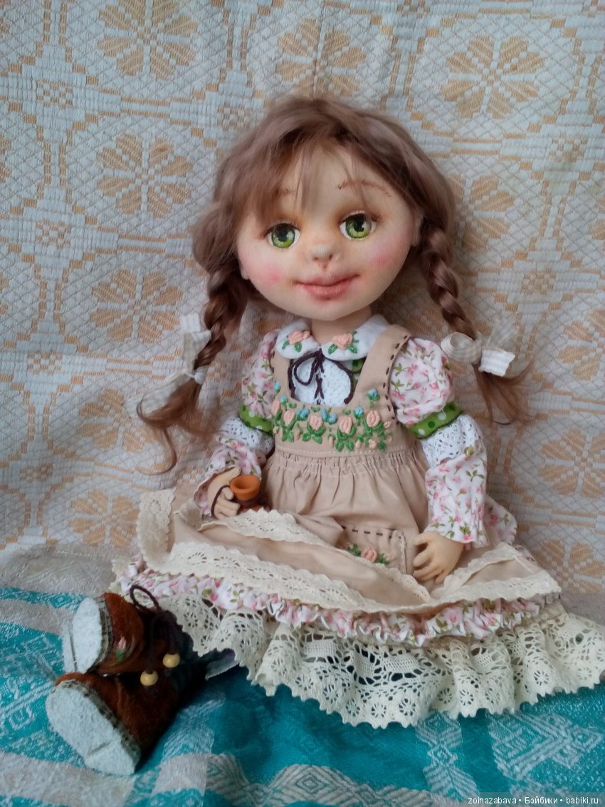 Авторская текстильная кукла Манечка