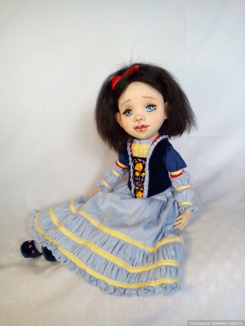 Авторская текстильная кукла Белоснежка