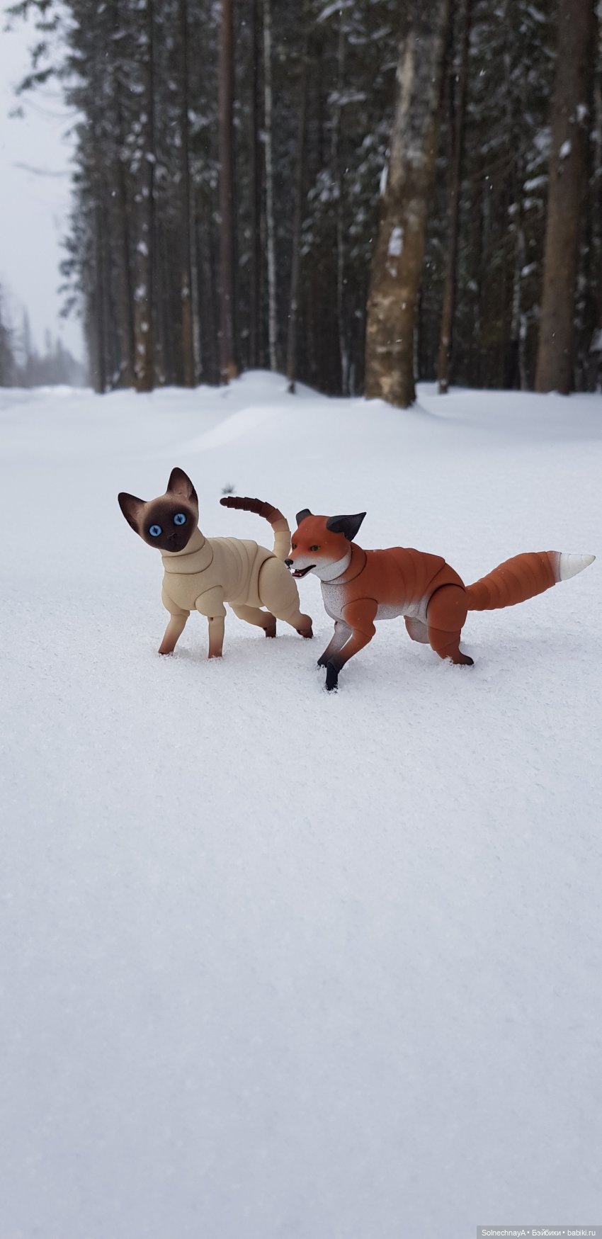 Кот и лиса — Фотоистории с куклами BJD (БЖД): сериалы