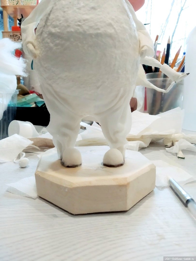 Новая жизнь старой куклы. Розовый кролик (фото 6)