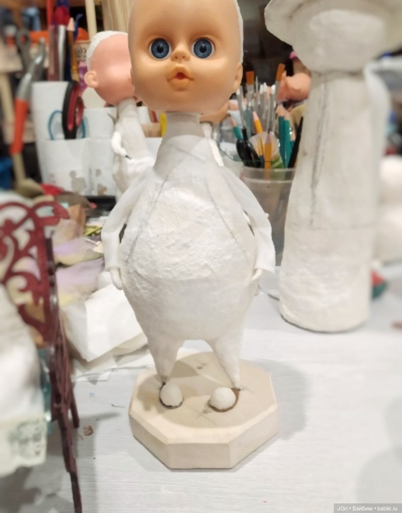 Новая жизнь старой куклы. Розовый кролик (фото 8)