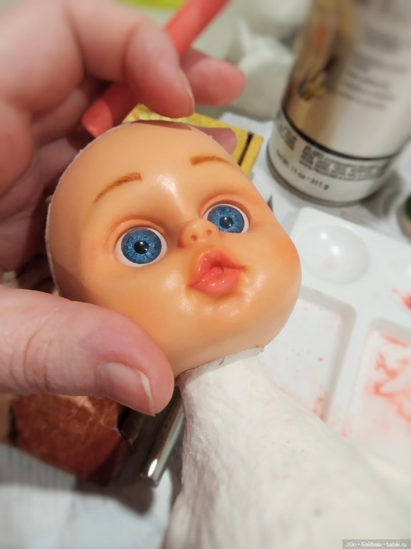 Новая жизнь старой куклы. Розовый кролик (фото 10)