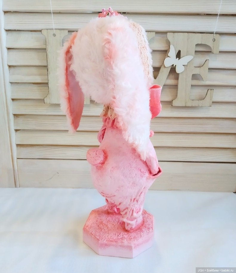 Новая жизнь старой куклы. Розовый кролик
